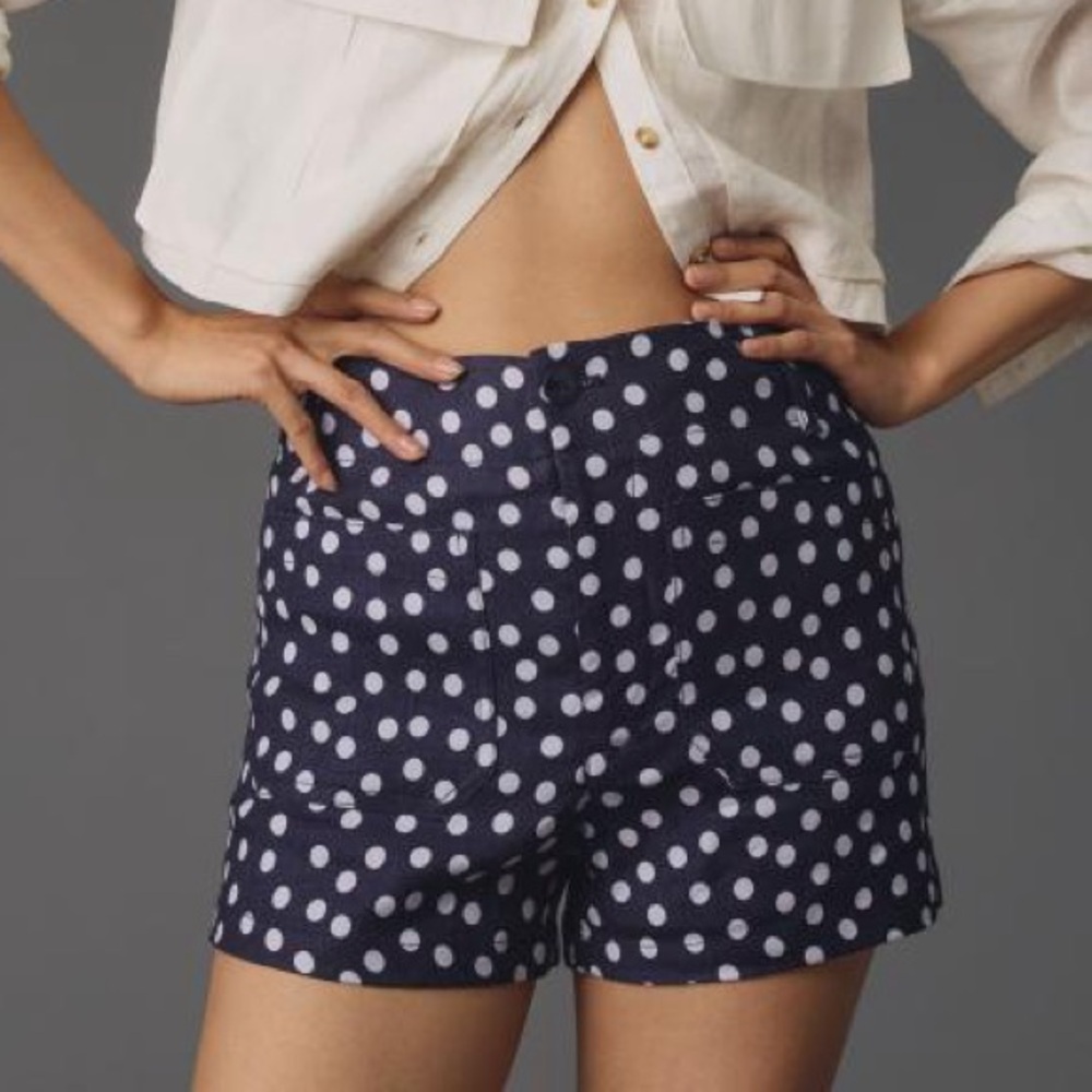 NWT Anthropologie Maeve Collete Linen Shorts